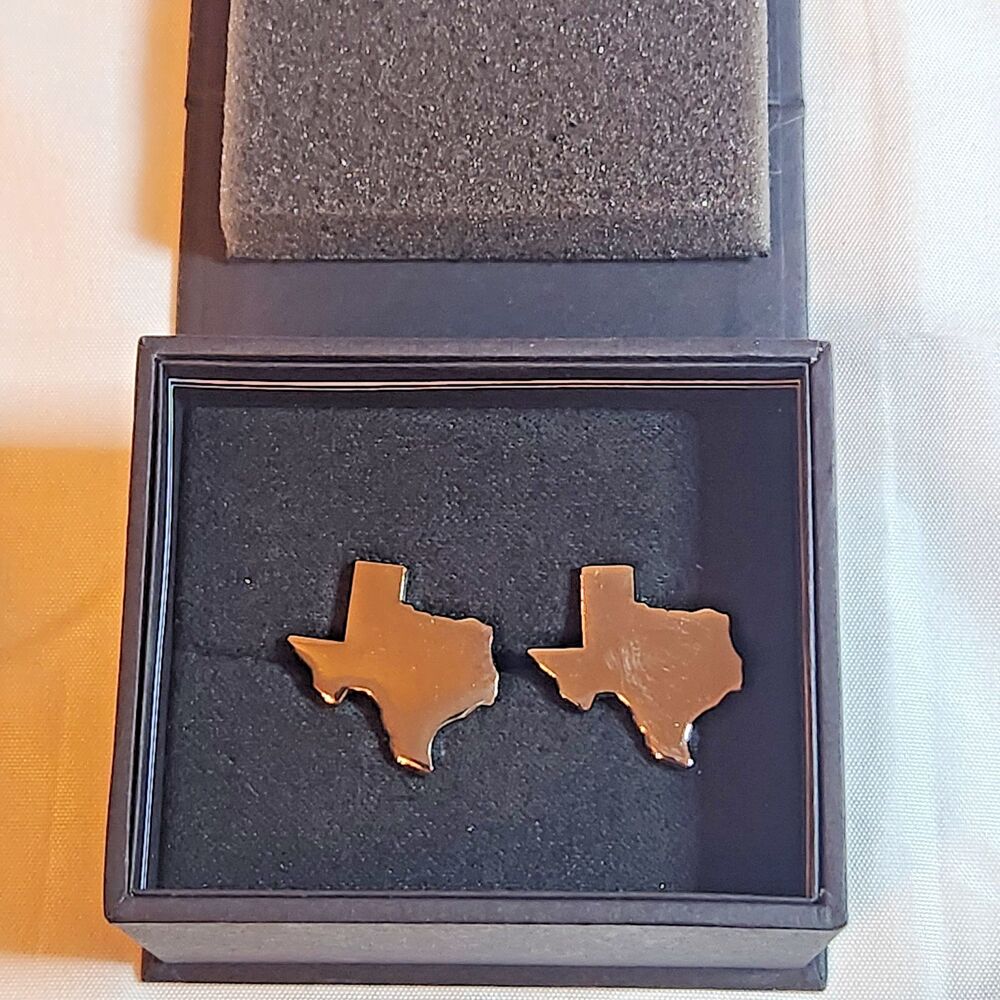 Cufflinks Inc Silver Texas State Cufflinks Silver Plated w/ Original Box